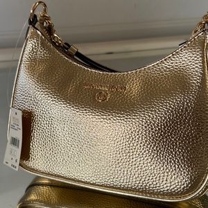 Michael Kors Charm Small Chain Pouchette Shoulder Bag